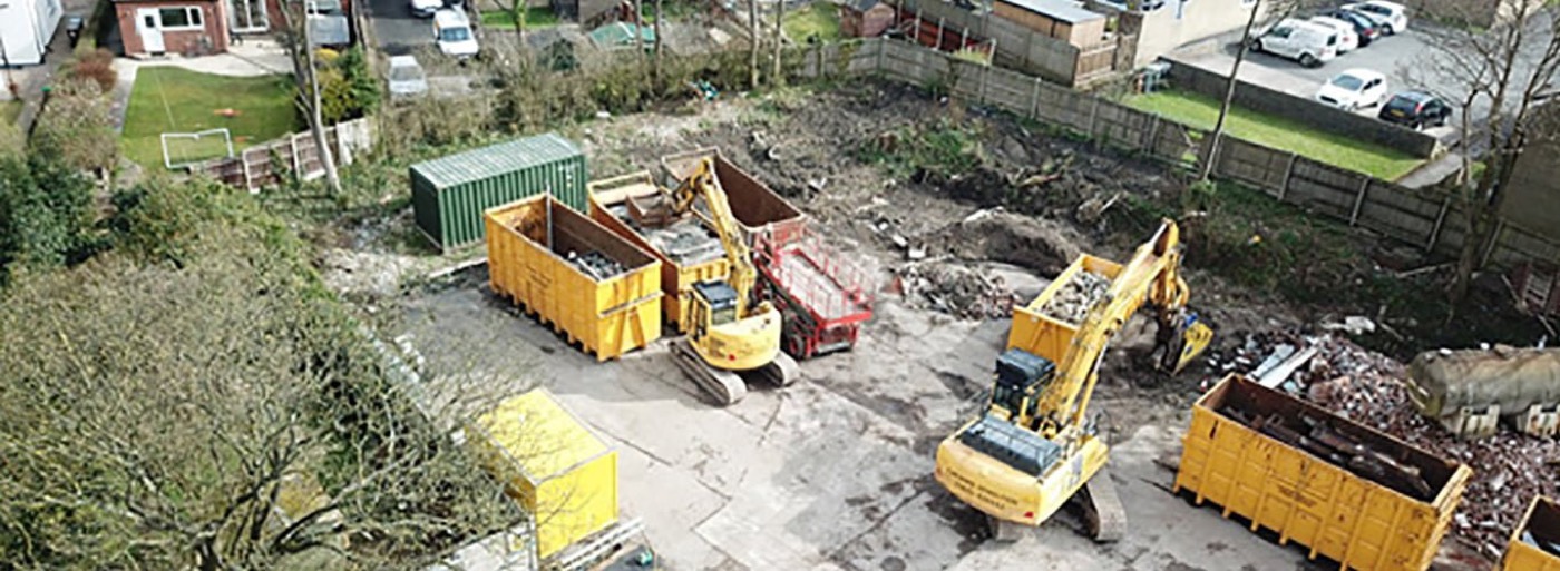 Industrial demolition, Glossop