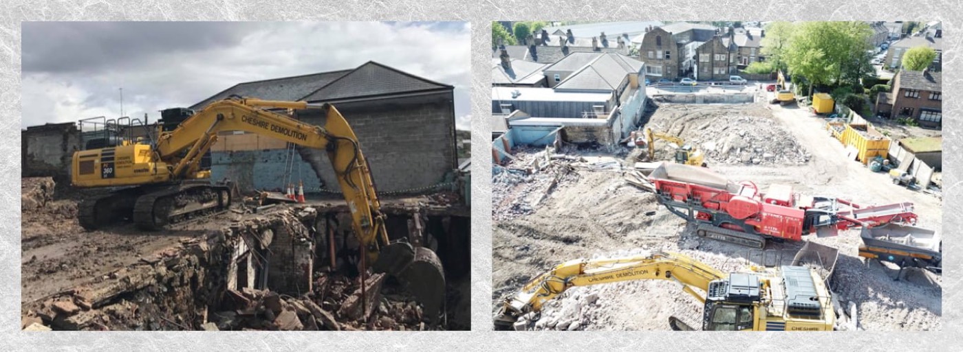 Industrial demolition, Glossop