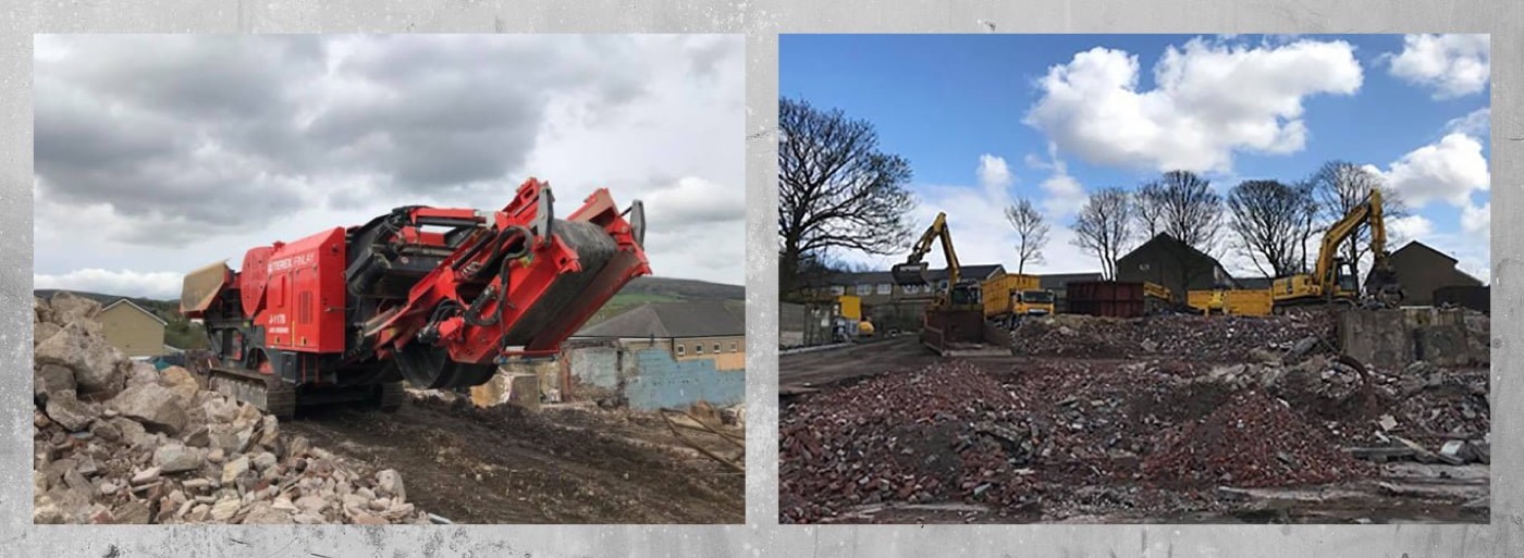Industrial demolition, Glossop