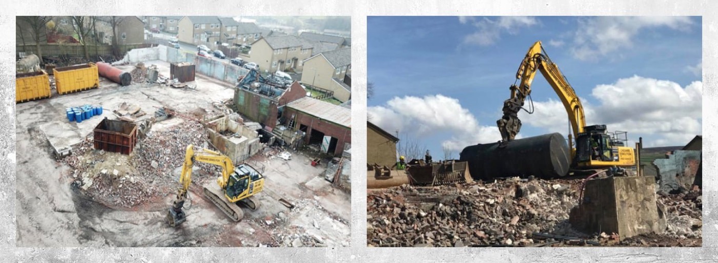 Industrial demolition, Glossop