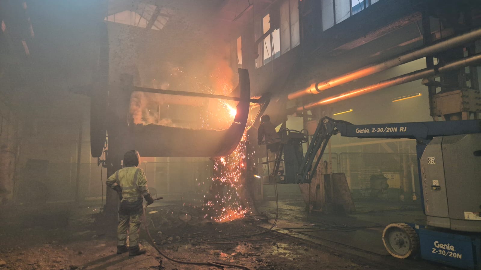 Dismantling the John Hargreaves Paper Mill steam power plant