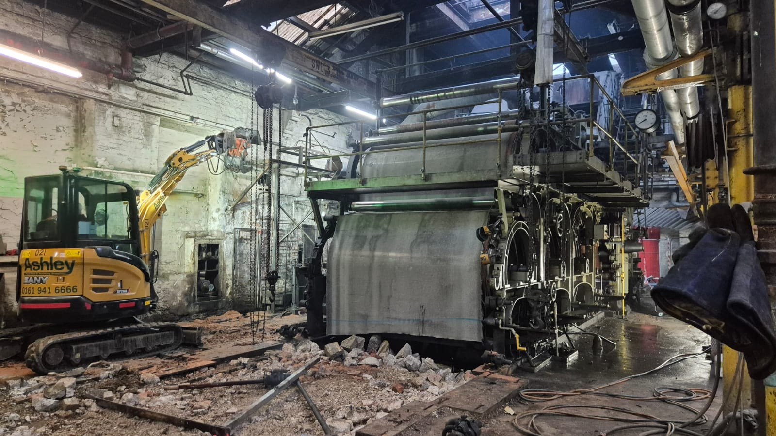 Dismantling the John Hargreaves Paper Mill steam power plant
