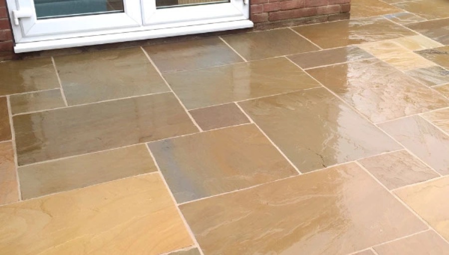 Raj Green Indian Sandstone – Patio Pack