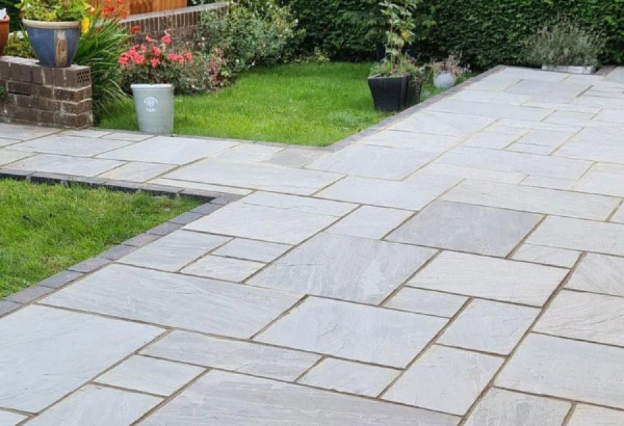 Kandla Grey Indian Sandstone – Patio Pack