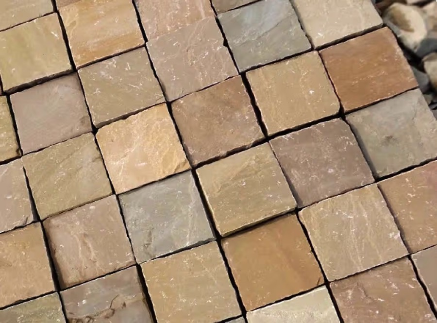 Indian Sandstone Setts – Raj Green