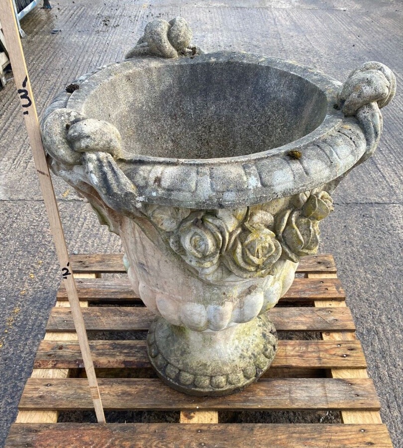 Stone Urn/Planter Pair